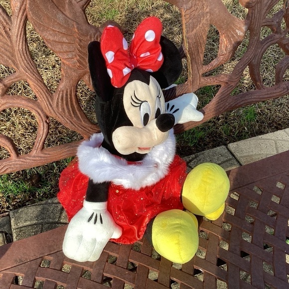 Build A Bear Minnie Mouse 19.5” Tall Comes With Red Party Dress - Picture 2 of 9